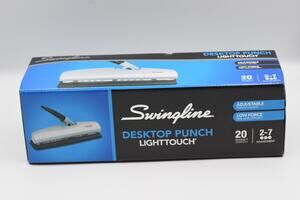 Swingline 20-Sheet LightTouch Desktop Two-to-Seven-Hole Paper Punch
